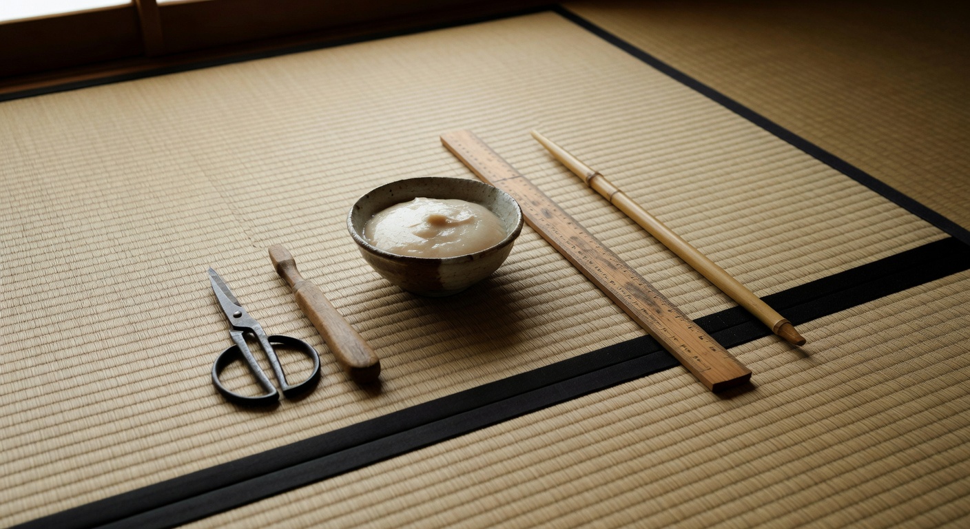 Tools required for shoji paper replacement